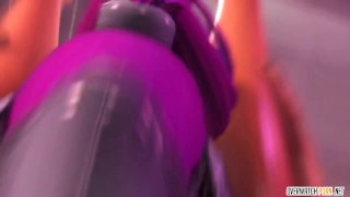 Overwatch futanari Widowmaker and Mercy fucking
