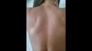 MILF talking about other dicks while being fucked and cum on