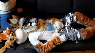 Relaxing on the couch