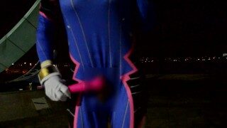 Activating Self-cumming sequence!! A Japanese crossdresser as D.Va