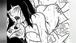 Very hot threesome full of orgasms – comic