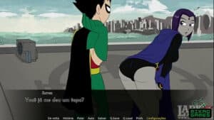 teen titans ep 14 treinamento com ravena beijos e tapas na bunda como recompensa