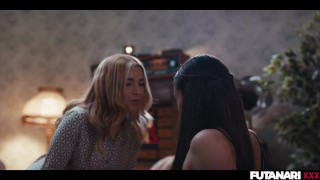 Girls Trip Turns Into Transgender Surprise – Shelena Grows Futa Cock from Shemale Ghost Agatha Vega