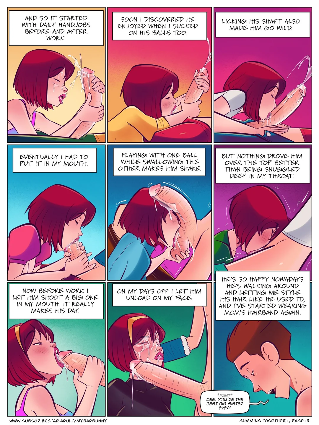 Cumming With My Sister Taboo Porn Comic 14