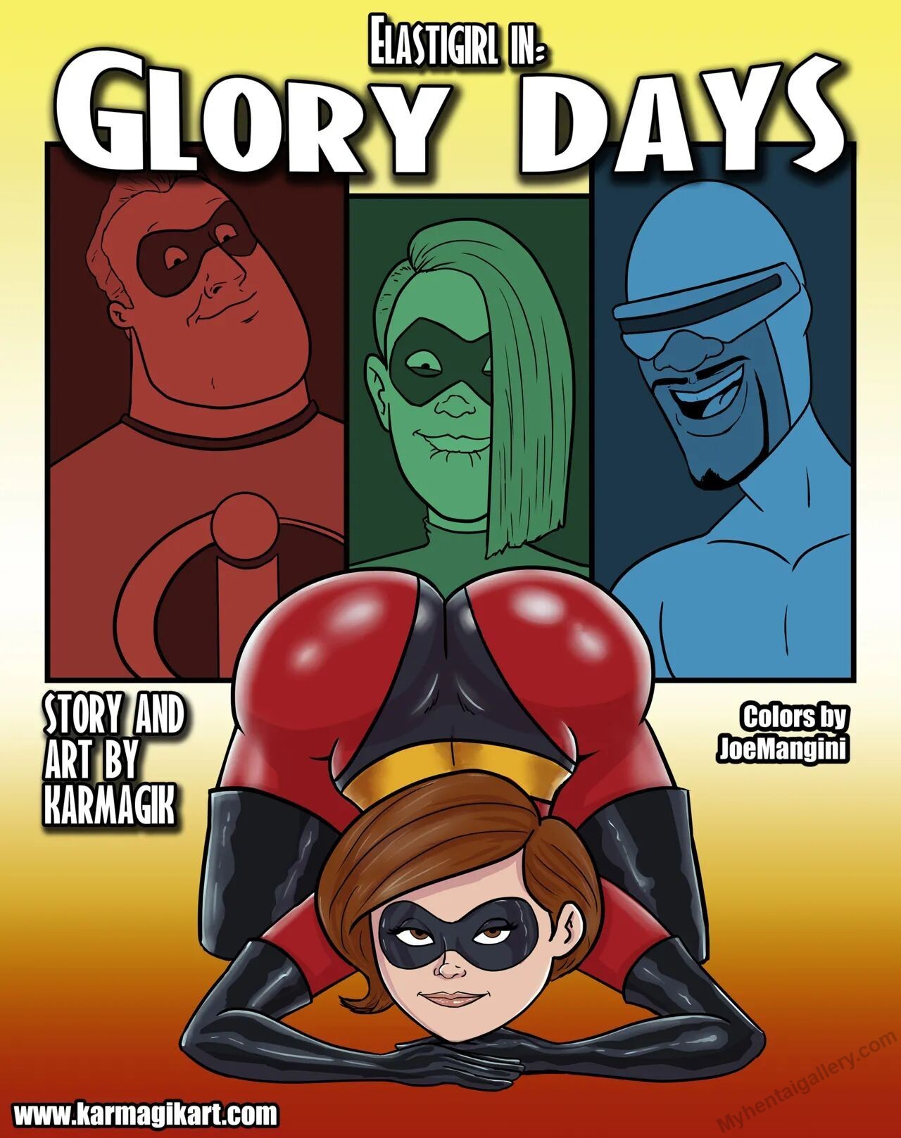 Elastigirl In Glory Days (Colored)