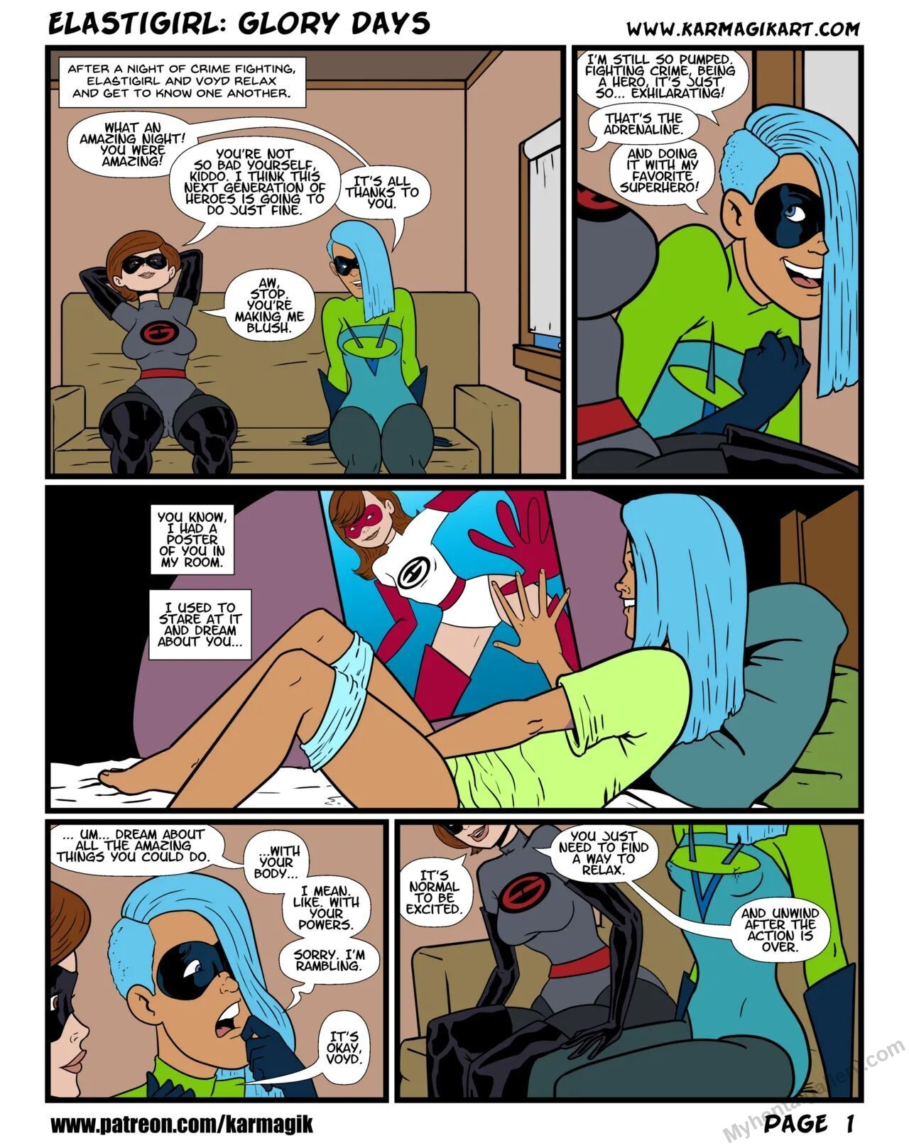 Elastigirl In Glory Days Colored 2