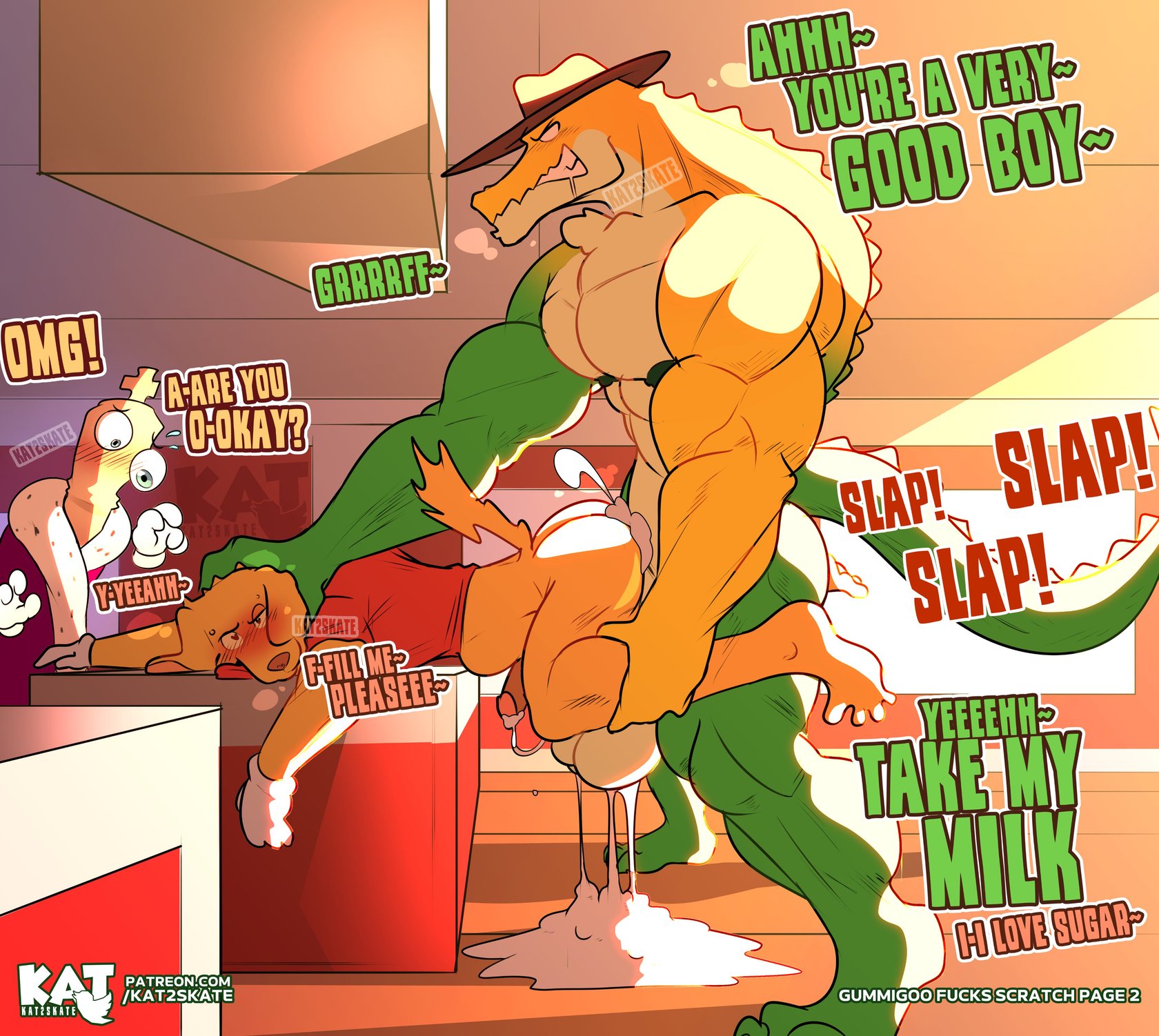 🔥🐊GUMMIGOO FUCKS SCRATCH🐊🔥 comic porn2