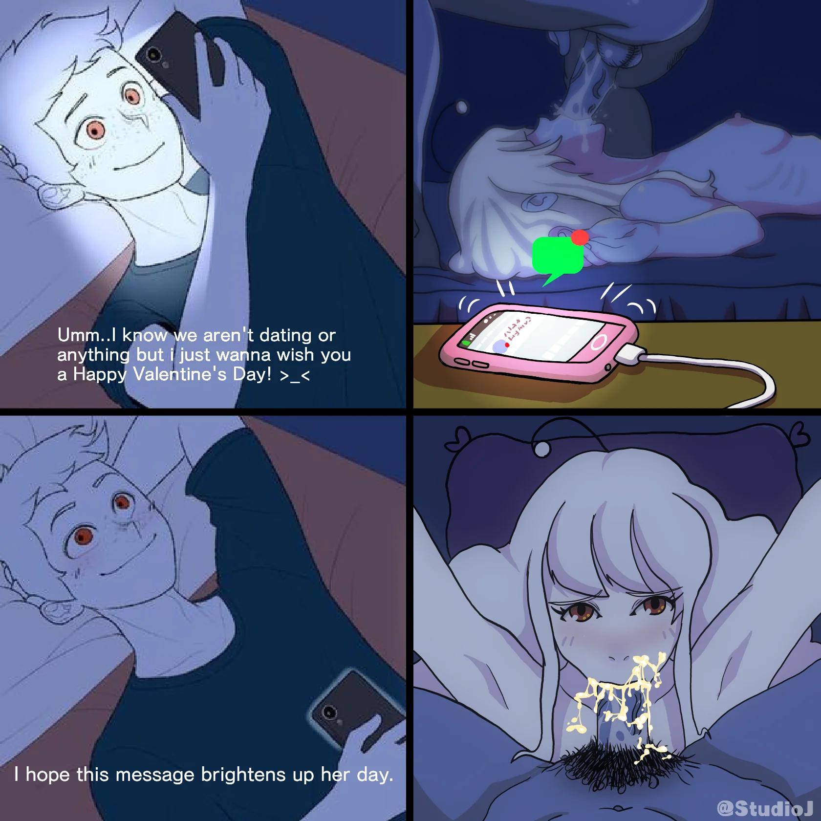 Couple Texting in Bed Meme6