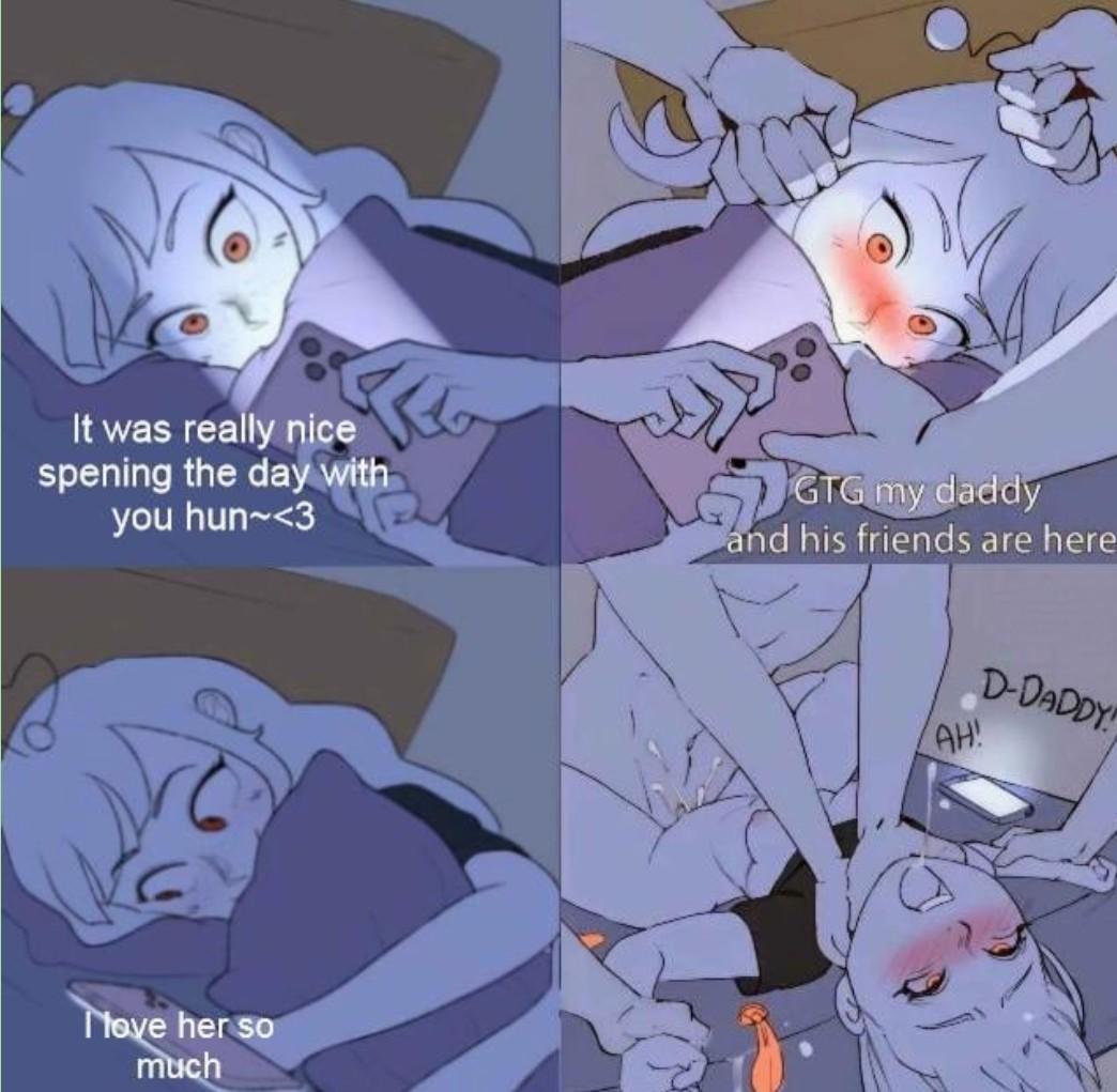Couple Texting in Bed Meme7